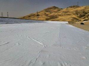 حوضچه تبخیر سایت پتروشیمی کردستان